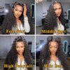 13x6 Lace Front Wigs Human Hair 210 Density Curly HD Transparent Lace Frontal Wigs Human Hair for Women Pre Plucked Kinky Curly Glueless Wigs Human Hair Wigs with Baby Hair (26 Inch, Deep Curly Wigs )