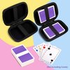 Meetikar Travel Card Games Case Compatible with Card Games Set, Hard Carrying Card Case Compatible with UNO and Phase 10 Playing Card Case (Not Including Cards) (Black)