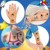 34 Sheets Galaxy Planet Space Temporary Tattoos for Kids,Fake Tattoo Stickers for Boys and Girls Party Favors Supplies, Cute Astronaut Rocket Planet Fake Tattoo Stickers(Space)