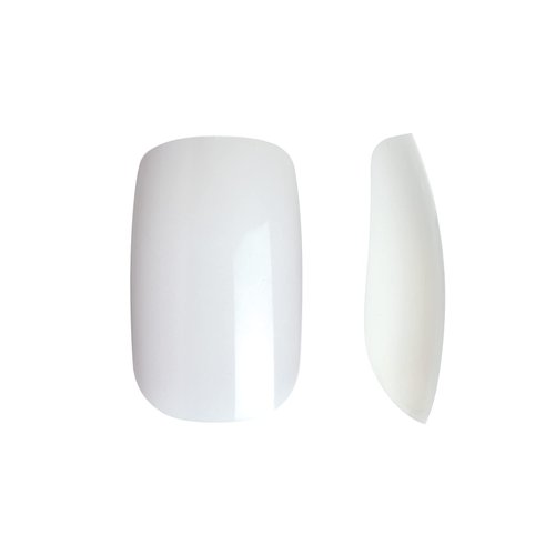 KISS 100 Full Cover Fake Nails Manicure Kit, Kit Includes 10 Different Sizes, 5 Manicures, Short Length, Square Shape, Maximum Speed Nail Glue & 100 Glue-On Nails