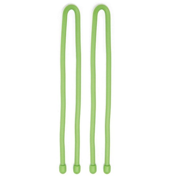 Nite Ize Original Gear Tie, Reusable Rubber Twist Tie, 12-Inch, Lime Green, 2 Pack, Made in The USA