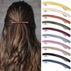 Pndeyo 10pcs Hair Barrettes Clips for Women Thin Fine Hair, French Barrette Hair Clips, No Slip Flat Hair Clip Hair Pins Claw Clasps Hair Styling Accessories for Short Medium Long Hair
