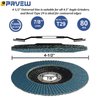 PRVEW Flap Discs 4 1/2 Inch, 5-Pack 4.5" x 7/8" T29 Premium Zirconia Abrasive Grinding Wheels, 40/60/80/120 Assorted Grits Flap Sanding Disc for Metal,Stainless Steel