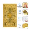 KIINO 78 Gold foil Tarot Cards with Guide Book Tarot Deck for Beginners and Professional Player with Box Tarot PVC Durable Waterproof Wrinkle Resistant …