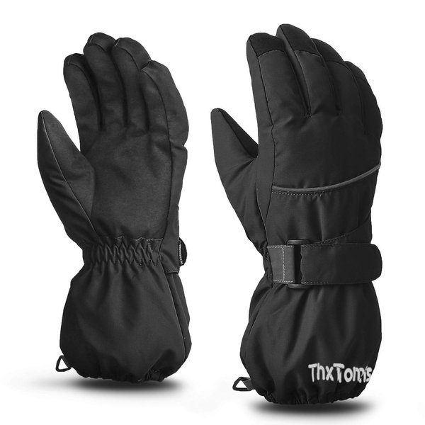 ThxToms Kids Warm Gloves Winter Waterproof Snow Gloves for Outdoor Sports, Toddler Bulky Ski Gloves for Boys Girls