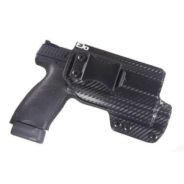 Fierce Defender IWB Kydex Holster CZ P10c w/TLR1 The Winter Warrior Series -Made in USA- (Carbon Fiber)