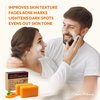 KlearBloom Kojic Acid Soap, Turmeric Soap Bar for Dark Spots Brightening & Moisturizing with Collagen, Vitamin E, Retinol, Hyaluronic Acid, Shea Butter, Paraben & Sulfate-Free 105g x 2 Bars