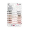 scunci bobby pins, Silver, Gold, and Bronze Colors, 6 pcs (2 packs, 12 total pcs), 33453