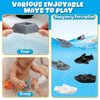 Leeleelon® Mold-Free Floating Boats Bath Toys for Toddlers 1-3, 3 Pack, No Hole Bath Toys for Babies 6-12 Months, Water Table Toys, Bath Toys for Kids Ages 1-3, Water Toys, Pool Toys, Beach Toys