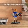 Breath of The Wild Building Block Kit, Game Character Model Toys,Micro Hyrule Building Blocks Set(490Pcs),Unique BOTW Decorations and Building Toys Gifts,Game Fans Gift,2023 New(Link Action Figure)