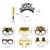 Tawecrew 36PCS New Years Eve Party Supplies 2025,Happy New Year Headband,Glasses,Noise Makers Party Favors New Year Decorations