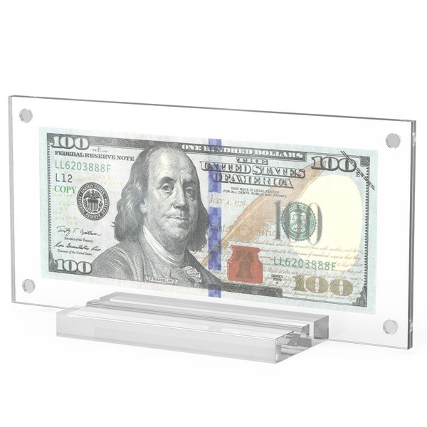 Dollar Bill Frame, Dollar Bill Display Holder Money Frame for Collectors Currency Ticket Protector
