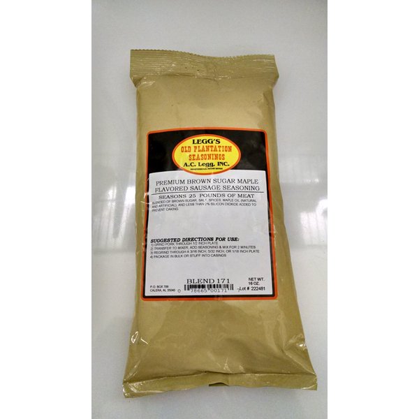 Premium Brown Sugar Maple Flavored Sausage Seasoning