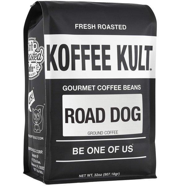 Koffee Kult Road Dog Dark Roast Coffee (ground coffee, 32oz)