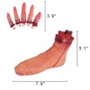 Scary Halloween Bloody Props Dead Body Parts Fake Arm Severed Hands Broken for Haunted House Halloween Vampire Zombie Party Decorations Supplies (Broken hands + feet + fingers)