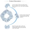7 Pcs Shiny Metallic Cheer Dance Hair Scrunchies For Thick Hair School Performance/Sports/Practice/Party/Gymnastics Scrunchie Ponytail Holder Wrist for Girls Cosplay Show (Gold)