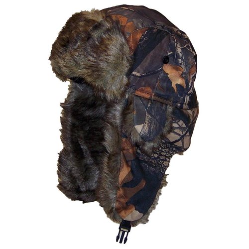 Best Winter Hats Adult Tree Camouflage Russian/Hunters W/Soft Faux Fur Winter Cap(One Size) - Maple