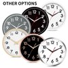 AKCISOT 12 Inch Wall Clock Silent Non-Ticking Modern Wall Clocks Battery Operated - Analog Classic Clock for Office, Home, Bathroom, Kitchen, Bedroom, School, Living Room(Black)