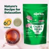 AprikaLife - Calm and Relax Herbal Tea, Stress Relief + Relaxation + Sleep Tea with Chamomile, Peppermint and Lavender - 60 bags. Delicious, Soothes Nerves, Improves Mood