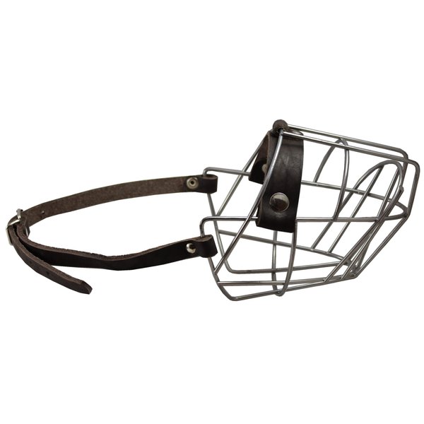 Metal Wire Basket Dog Muzzle Pit Bull. Circumference 13", Length 3.5"