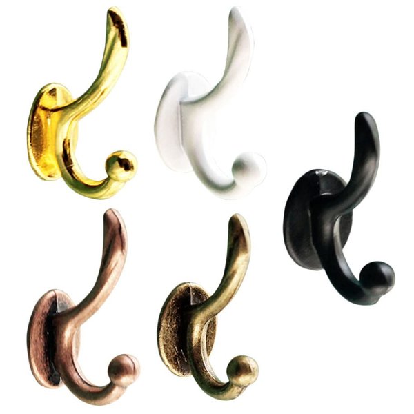 Zerodeko 5PCS Dollhouse Hooks 1:12, Miniature Dollhouse Wall Hooks Miniature Doll House Hanger for DIY Crafts Accessory