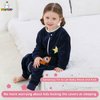MICHLEY Baby Sleeping Bag Sack Long Sleeve with Feet Winter Swaddle Wearable Blanket for Boys Girls,Owl,5-6Years