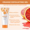 Orange Exfoliating Gel, Face Body Exfoliating Scrub Gel, Deep Cleansing Moisturizing Facial Exfoliator, Natural Orange Peeling Gel Face Scrub Cream for Women Skin Care (3PCS)