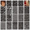 16 Sheets Henna Tattoo Stencils Reusable for Women Girls and Kids, 350+ PCS Tattoo Templates, Airbrush Tattoo Stencil