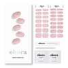 ohora Semi Cured Gel Nail Strips (N Pixie Dust) - Works with Any Nail Lamps, Salon-Quality, Long Lasting, Easy to Apply & Remove - Includes 2 Prep Pads, Nail File & Wooden Stick