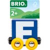 BRIO – Letter Train E | Wooden Train Set Accessory Toy for Kids Age 2 Years Up