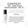 Context Oil-Free Daily Moisturizer SPF 15 - Protect Sun Damage, Anti Wrinkle, Vitamin C, Shea Butter and Manuka Honey, Anti Aging, Safe and Healthy