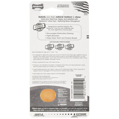 Nylabone Original Bone Dog Chew Toy [Set of 2] Size: Petite