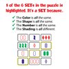 SET Enterprises SET - The Family Card Game of Visual Perception - Race to Find The Matches, For Ages 8+,81 Cards, Rules included