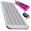 ANGENIL Professional Silicone Heat Resistant Mat Pouch for Hair Straightener, Curling Iron and Flat Iron, Portable Travel Mat and Cover for Hair Styling Tools, Grey