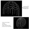 Fdesigner Rhinestone Headpieces Cap Vintage Crystal Head Chain Wedding Flapper Hair Jewelry Great Gatsby Cleopatra Women Hair Accessoris for Party Prom Festival (Silver-Charm)
