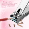 Gift for Women/Men,Nail Care kit Manicure Grooming Set with Travel Case - Yougai 18 Piece Stainless Steel Manicure Kit (Pink)…