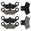 LOCOPOW Front & Rear Brake Pads for Polaris Sportsman 335 500 400 Scrambler Magnum 500 325 Trail Boss 330 Trailblazer 400 250 Xpedition 325 425 Xplorer 400 4x4 1998-2004
