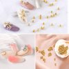 WEILUSI 3D Mixed Nail Art Steel Studs Mini Metal Caviar Nails Beads Ball Gold Silver Rose Gold Nail Ball Design for Women Nail DIY Tools Manicure Decorations