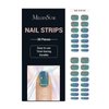 MelodySusie 30PCS Semi Cured Gel Nail Strips (Chrome)- Works with Nail lamp, Salon-Quality, Long Lasting, Easy to Apply & Remove - Includes 2 Prep Pads, Nail File & Wooden Stick