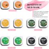 Aaenouicfs 20 Pods Clay Facial Mask Set - Green Tea,Turmeric, Dead Sea Mud,Rose, 24K Gold，Eggplant,Avocado，Mud Mask Deep Pore Cleansing Acne Blackhead Removal,Men & Women Face Mask Skin Care.