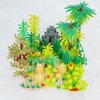 Hayder Jungle Trees Plants Building Blocks with Baseplates, Botanical Parts Leaf Flower Forest Plants Pieces Garden Scenery Building Bricks Toys Compatible with All Major Brands