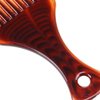 LiaSun 2 Pack Hair Pick Comb Amber Smooth Afro Comb Lift Detangle Hair Comb Hair Styling Tools for Curly, Thick, Medium, Long Hair, Facial Hair (Amber)