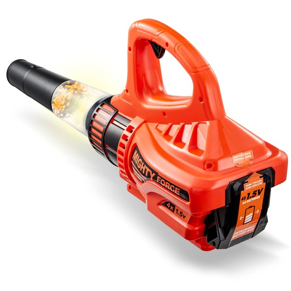 Mighty Force Toddler Leaf Blower: Electronic Modern Pretend and Play Tool Designed for Little Hands Gardening Toy with Lights, Sounds, and Air Blowing Effects, Birthday Gifts for Kids Age 3 4 5+