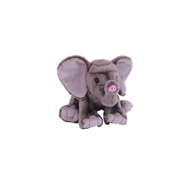 Wild Republic Cuddlekins Eco Mini African Elephant, Stuffed Animal, 8 Inches, Plush Toy, Fill is Spun Recycled Water Bottles, Eco Friendly