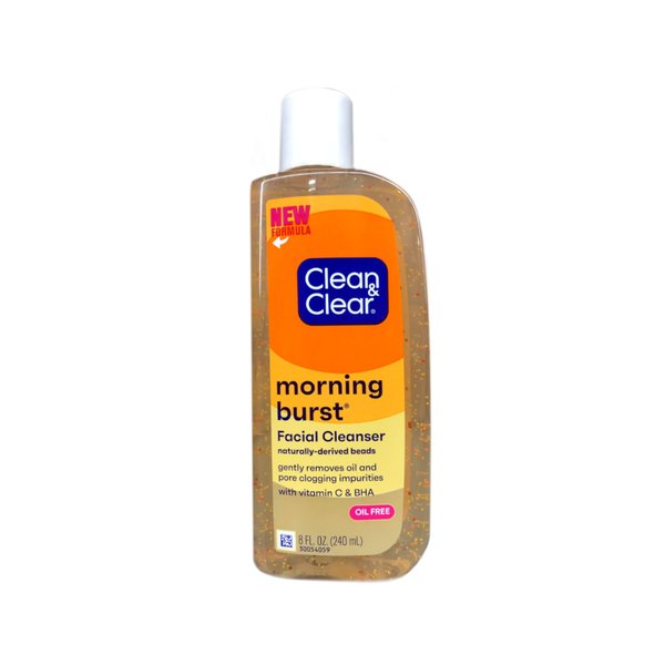 Clean & Clear Morning Burst Facial Cleanser with Bursting Beads, 8 Ounce