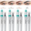 Eyebrow Pencil Eyebrow Microblading Pen-Liquid Waterproof Eyebrow Pencil-Eye Makeup Eyebrow Pen Micro 4 Point Brow Pen Lift & Snatch Eyebrow Microblading Pen-Natural Looking Brows Makeup-01Light brown
