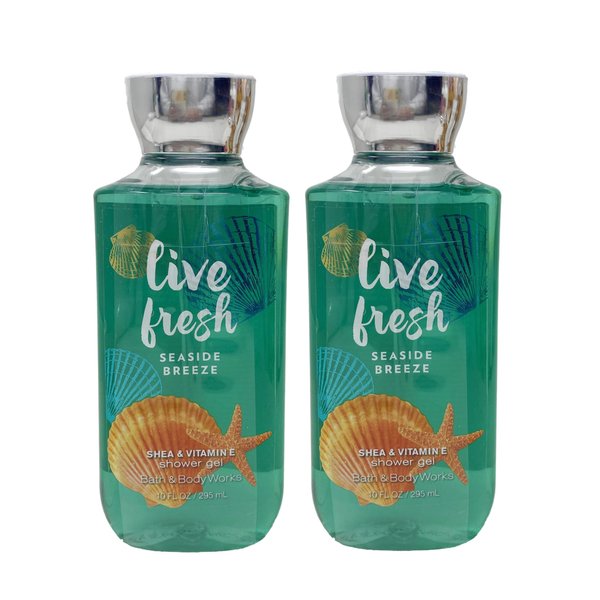 Generic Bath and Body Work Live Fresh Seaside Breeze - Pack of Two - Shower Gel