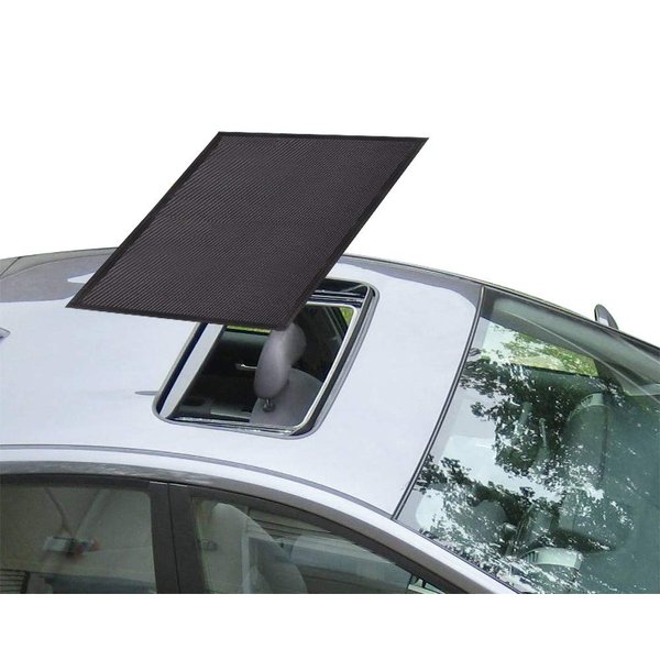 Car Sunroof Sun Shade Magnetic Screen Net Moonroof Mesh 10 Seconds Quick Install Durable UV Sun Protection Cover for Baby Kids Breastfeeding When Parking on Camping Trips- Black