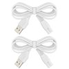 2 PCS Charger Cord Replacement for Pritech Electric Feet Callus Remover Foot Pedicure, USB Power Adapter Charging Cable