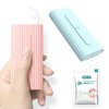 Dental Floss-LIAMOSS Floss Pick Dispenser,120 Count PinkBlue Flossers for Adults,Dental Pick,Floss Threaders,Toothpicks Sticks,The Best Dental Tools for Cleaning Teeth & Oral Care